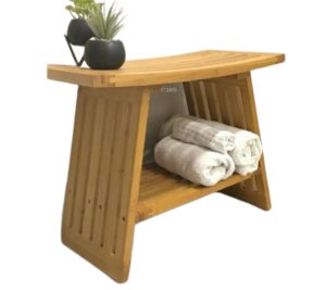 כסא לאמבטיה עץ במבוק